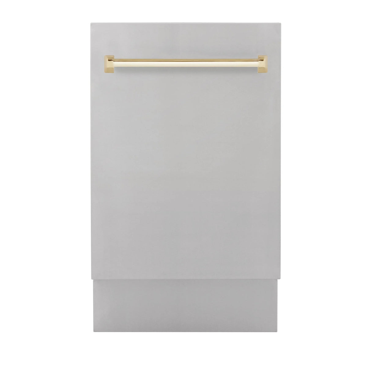 ZLINE Autograph Edition 18" Compact 3rd Rack Top Control Built-In Dishwasher in Stainless Steel with Matte Black Handle, 51dBa (DWVZ-304-18-MB)