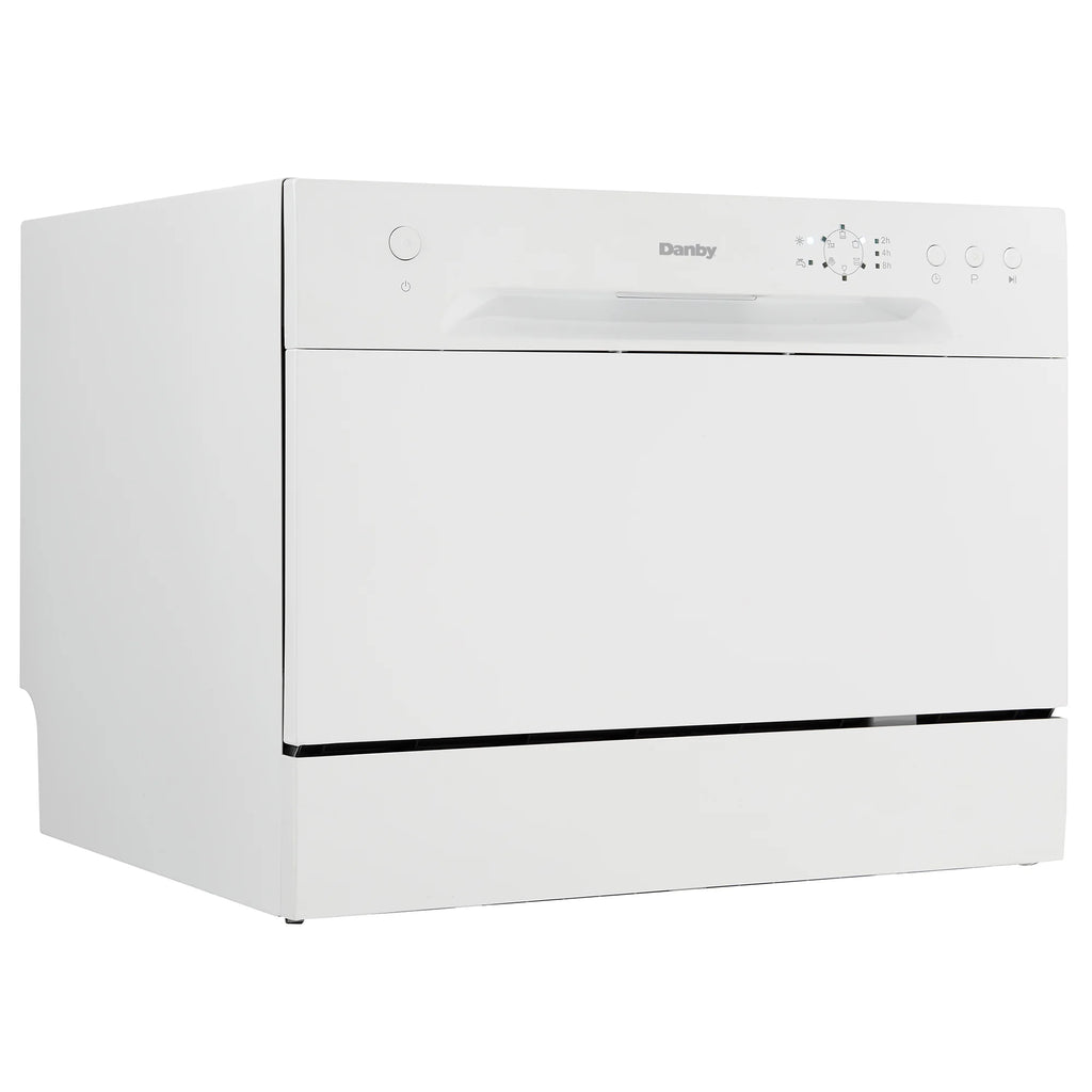 Danby 6 Place Setting Countertop Dishwasher in White (DDW621WDB)