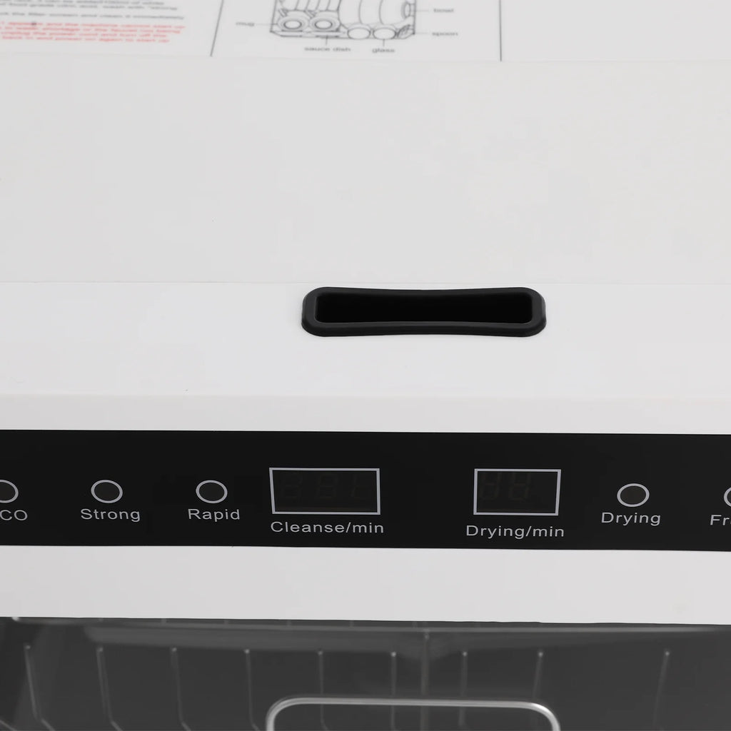 White Portable Mini Dishwasher, Countertop Dishwasher, Household Mini Dishwasher for Homes, Apartments