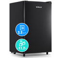 DEMULLER Upright Freezer with 7 Adjustable Thermostat Stand-up Single Door Freezers Black