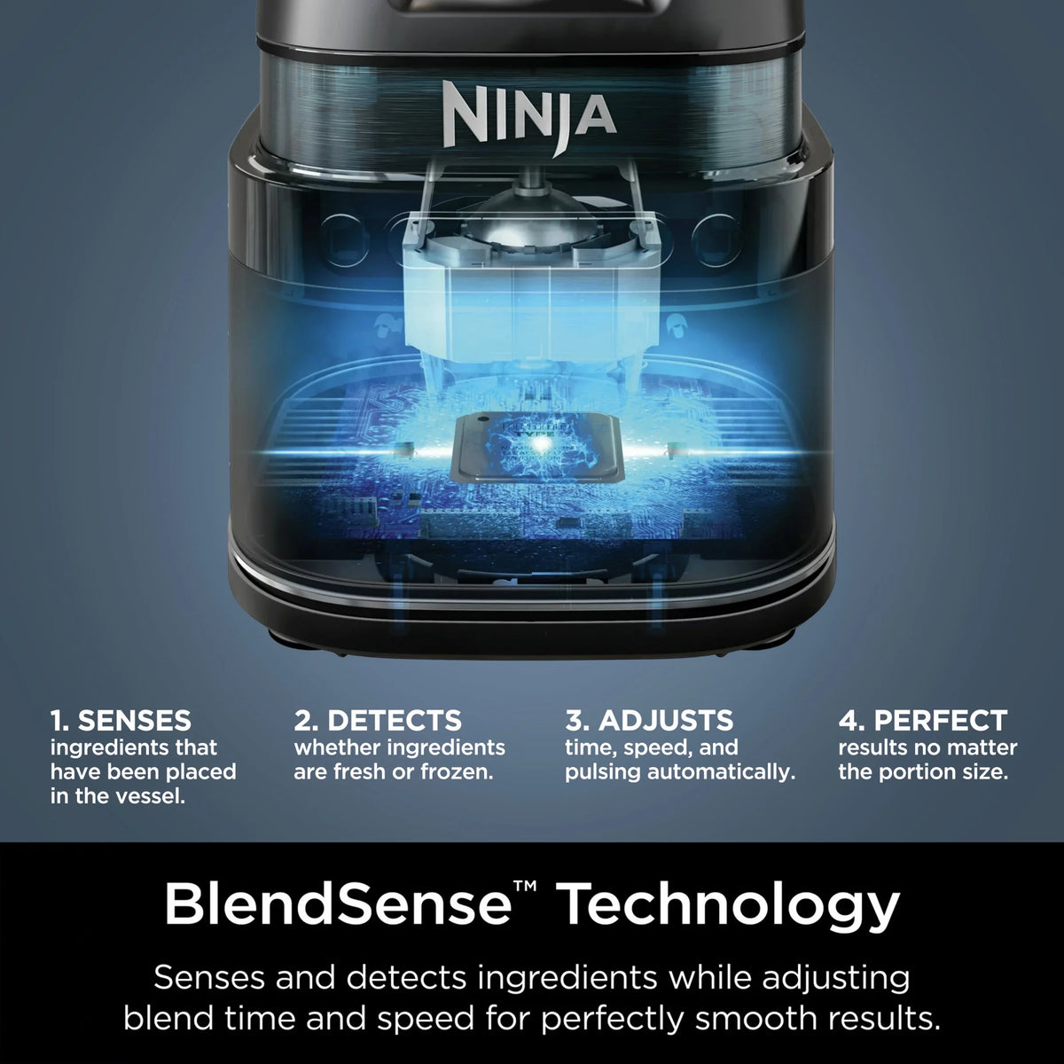 Ninja Detect Duo Power Blender + Personal Single-Serve, BlendSense Technology, Kitchen Countertop, 1700 Watts, 72 oz Pitcher, 24 oz Cup, TB300 Silver