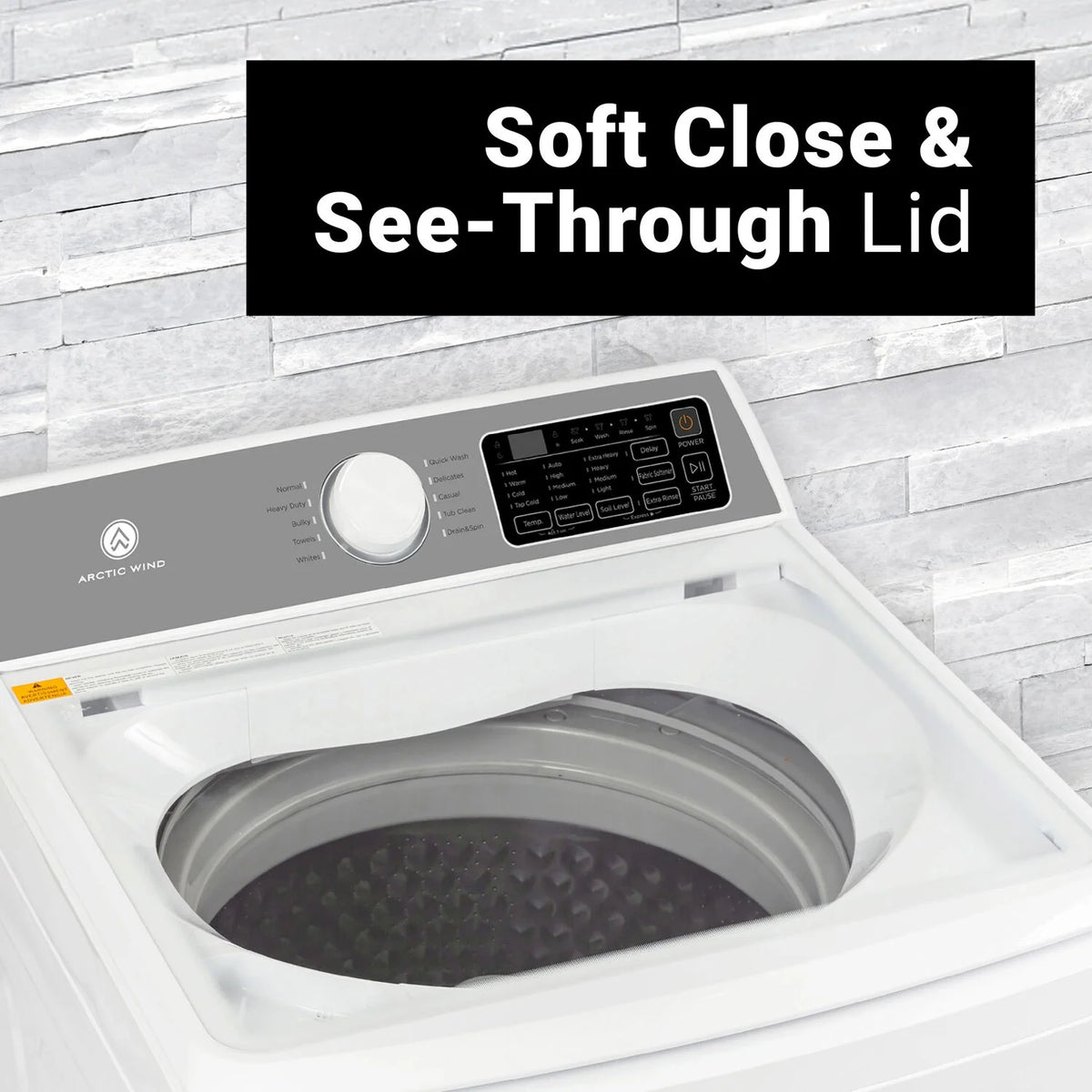 Arctic Wind 3.7-Cu. ft.  Electric Top Load Washer, White, ATLMW37