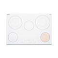 30" Wide 208-240V 5-Burner Radiant Cooktop, White