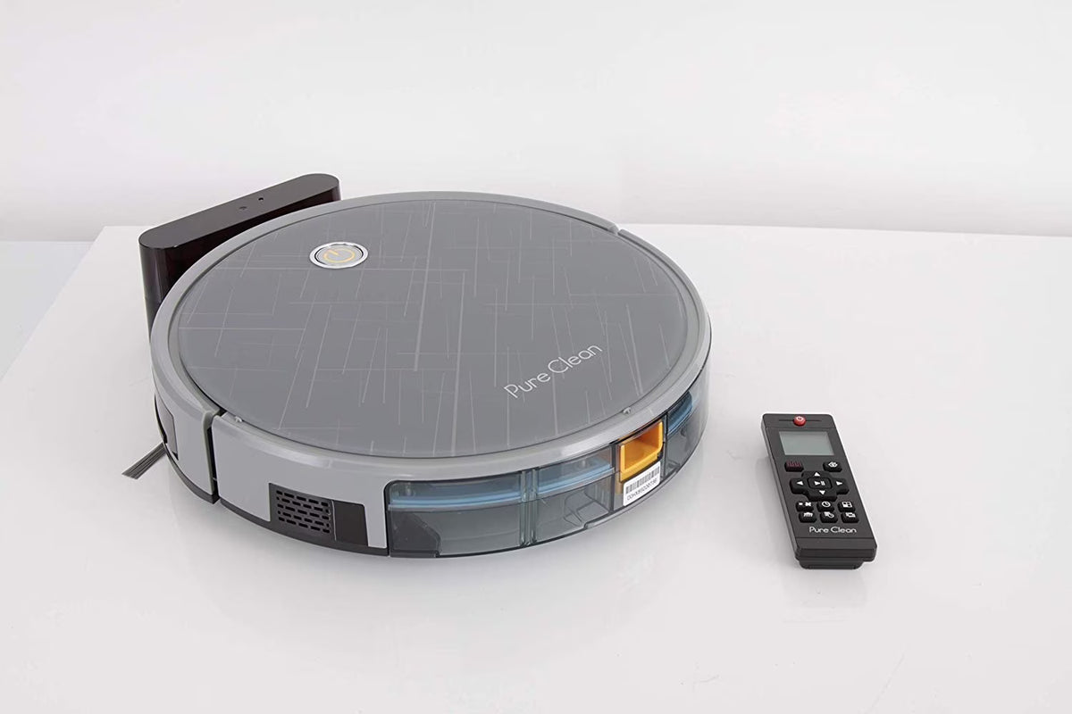 Pure Clean PUCRC660 - Smart Robot Vacuum Cleaner - Robot Cleaning Vacuum with Downloadable App and Remote Control