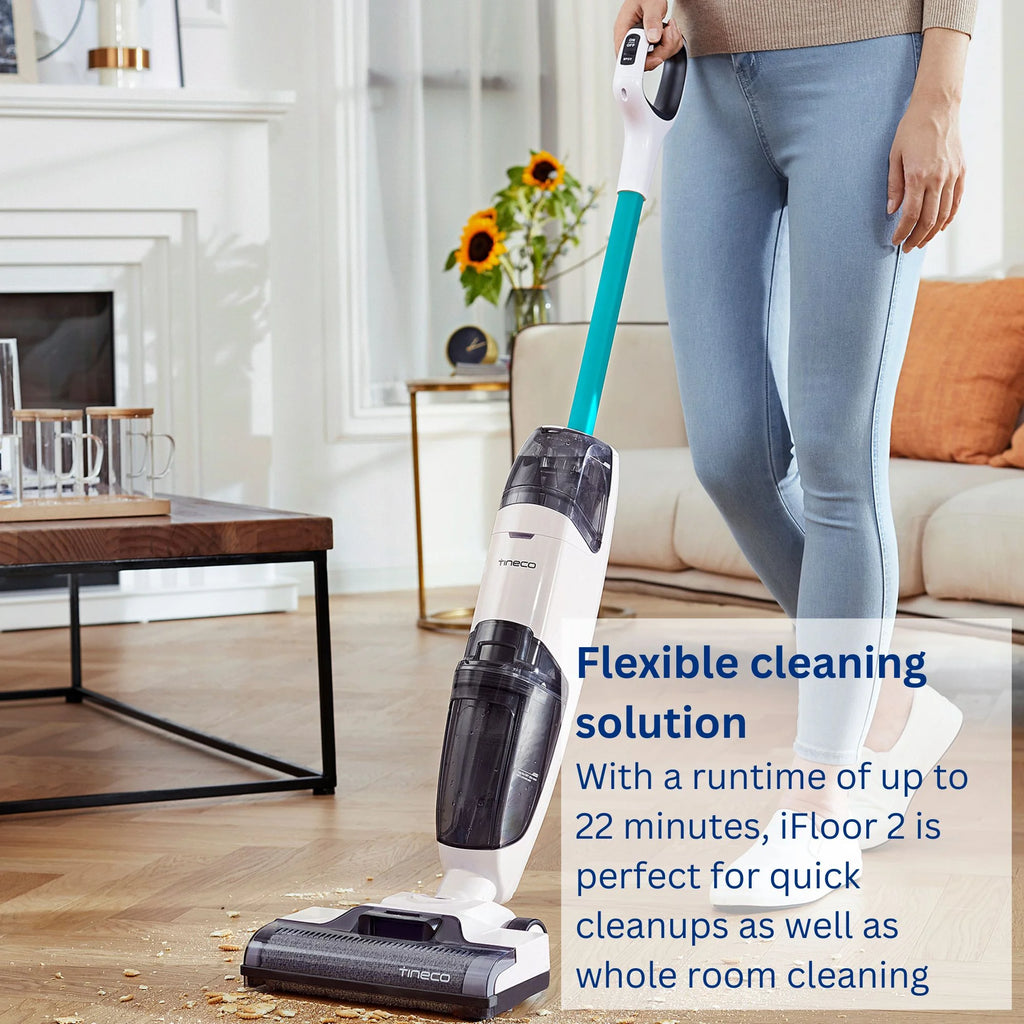 Tineco iFloor 2 Cordless Wet Dry Vacuum Cleaner, Blue