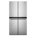 Whirlpool Counter Depth 4 Door Refrigerator, Metallic Steel, 36", 19.4 cu ft