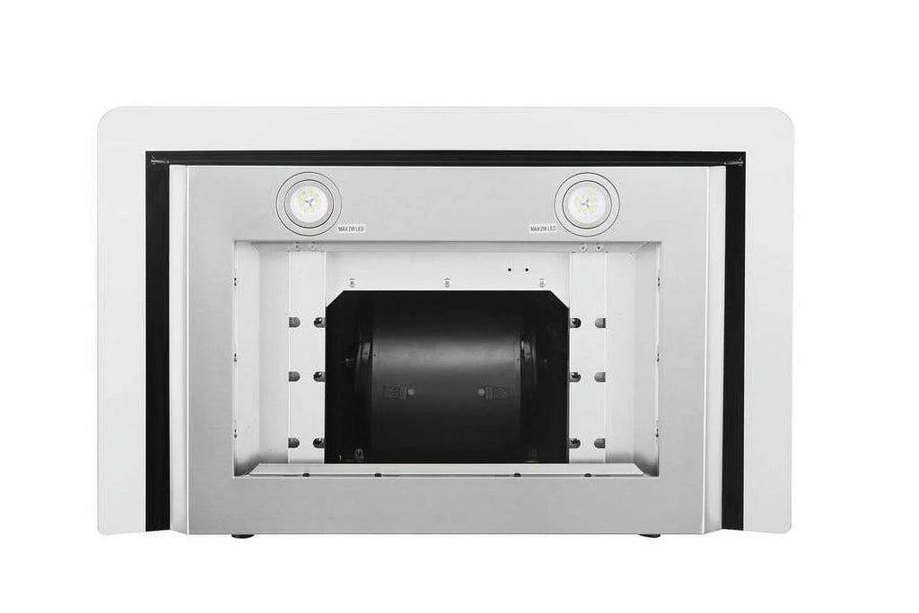 Hauslane|Chef Series WM-639 30-inch Wall Mounted Range Hood | Contemporary Design Professional Suction | Dishwasher Safe Baffle Filters, 3 Speed Settings, Touch Control Panel