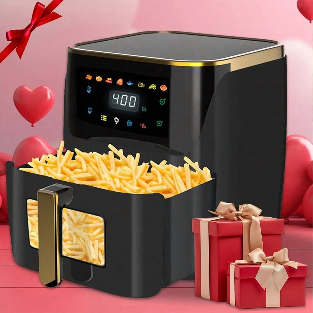 8.5 QT Air Fryer, 8-In-1 Air Fryer Oven With Digital Touch Screen, Visual Window, 1750W, Dishwasher-Safe & Nonstick, Fit For 1-3 People