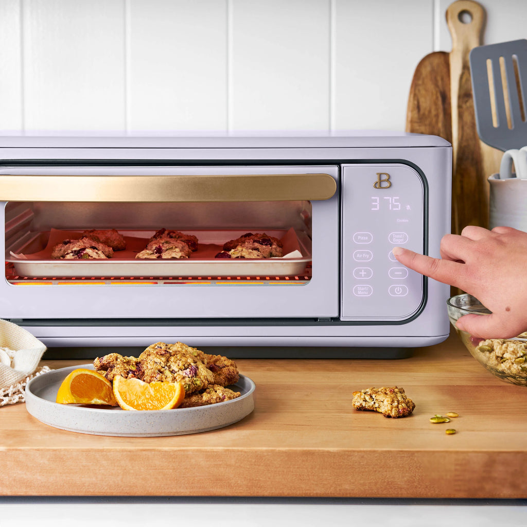 Beautiful Infrared Air Fryer Toaster Oven, 9-Slice, 1800 W, White Icing by Drew Barrymore
