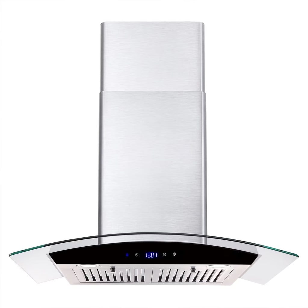 Joeaonz 30-Inch Wall Mount Range Hood with 3-Speed Ventilation and Dishwasher-Safe Filters, 700 CFM, 120V