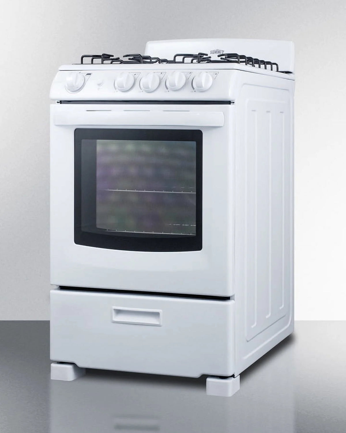 24" Wide Gas Range, White