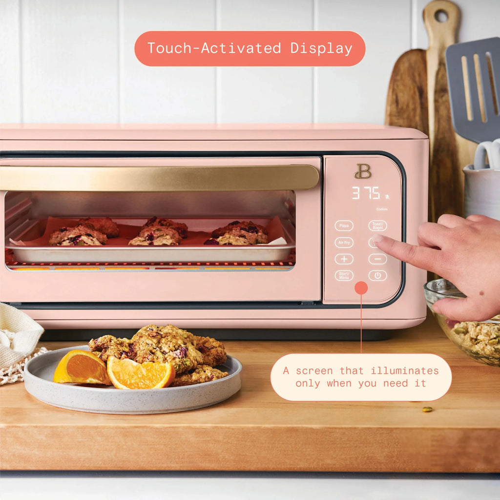 Beautiful Infrared Air Fryer Toaster Oven, 9-Slice, 1800 W, White Icing by Drew Barrymore