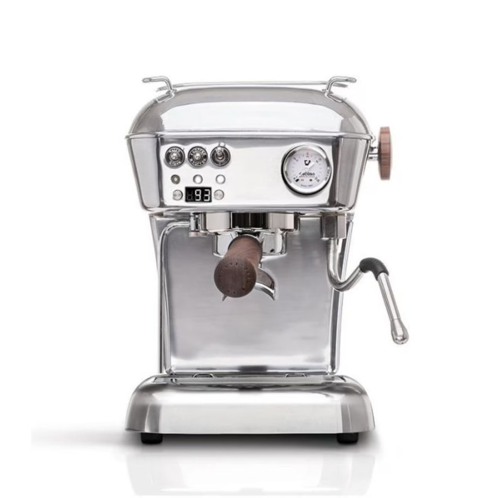 Ascaso Dream PID Programmable Home Espresso Machine w/ Volumetric Controls | 120V | Walnut | Anthracite Gray