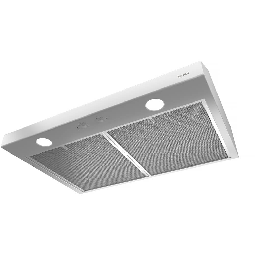 Broan Glacier 30-Inch Convertible Under-Cabinet Range Hood, Stainless Steel