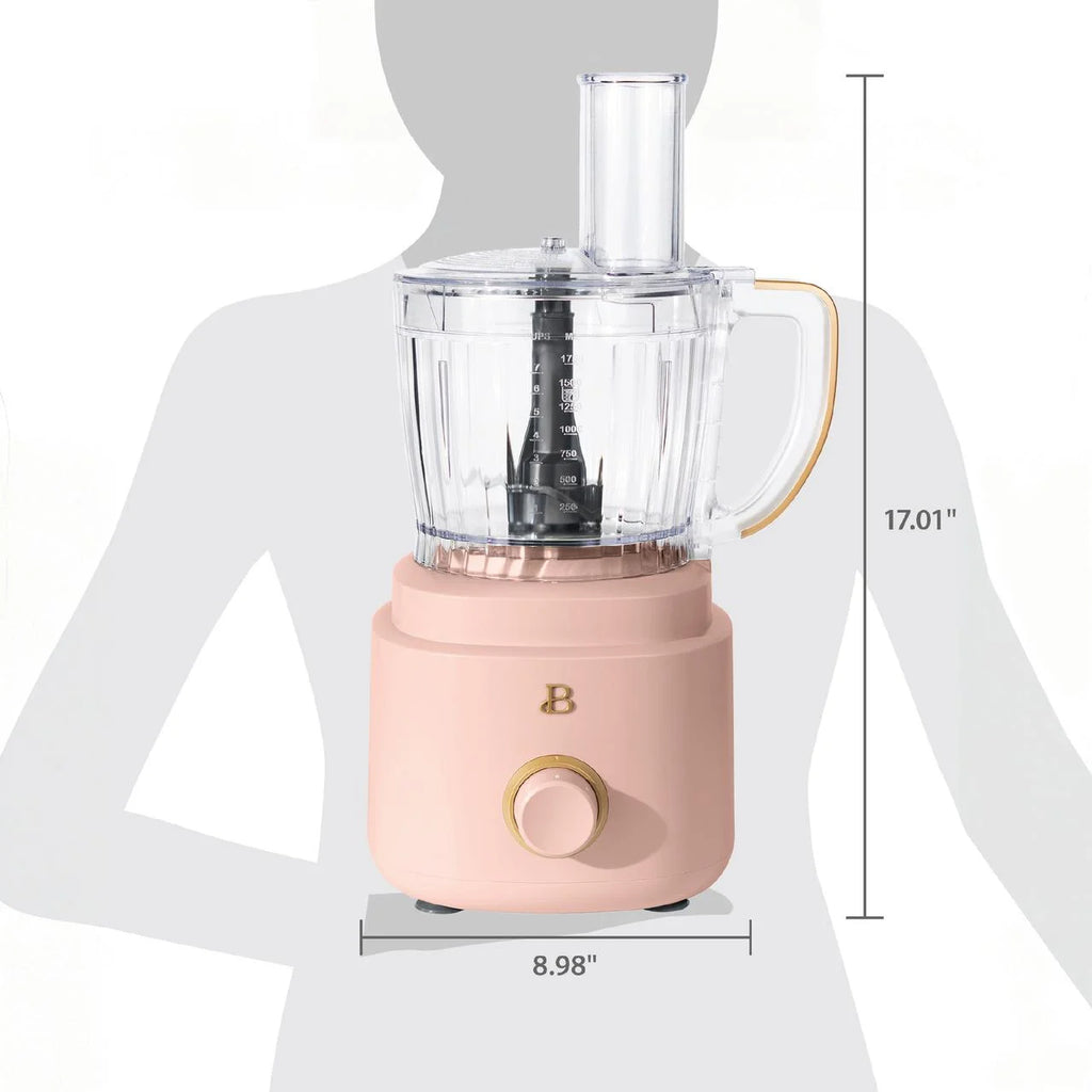 Beautiful 10-Cup Food Processor with Accessories, White Icing by Drew Barrymore