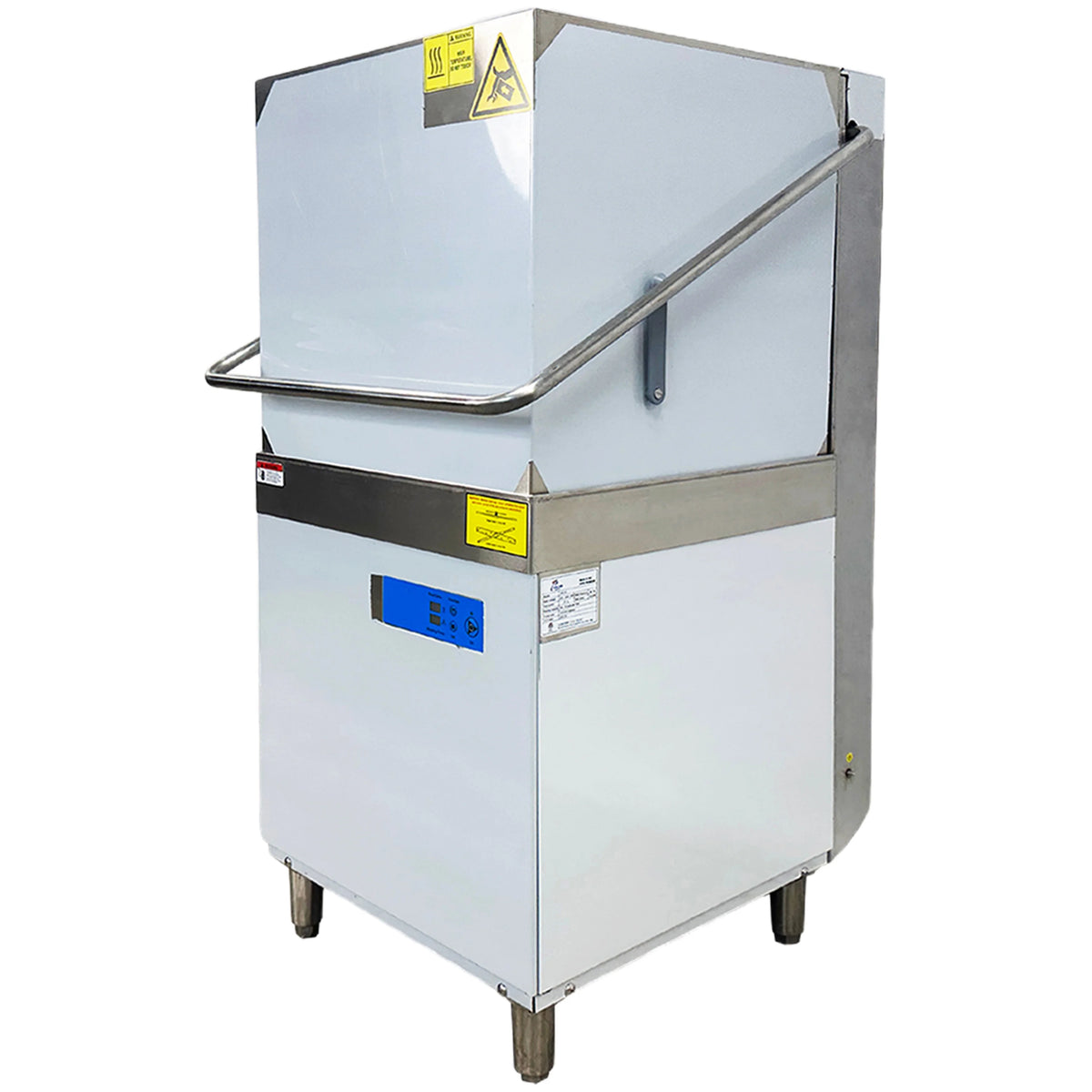 NSF 28 in. Single Rack Door Type Dishwasher, High Temp with Booster, 3-phrase 240V Freestanding Washer