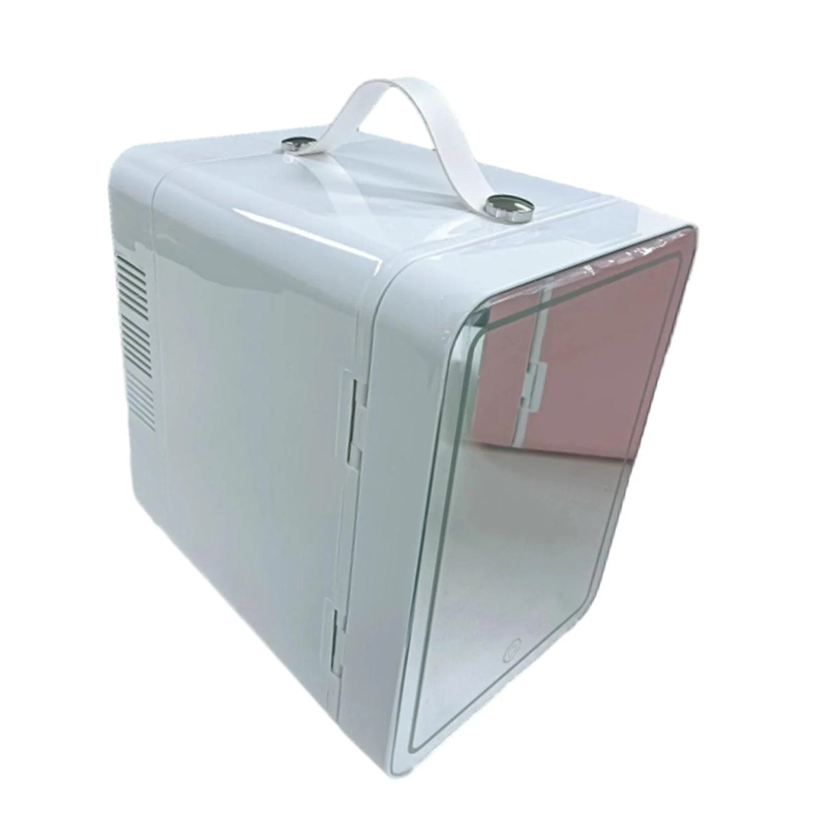 CUTICATE 12V Car Refrigerator Makeup Fridge 3 Mode Lighting with Personal Beauty Refrigerator Small Refrigerator for Vanity white
