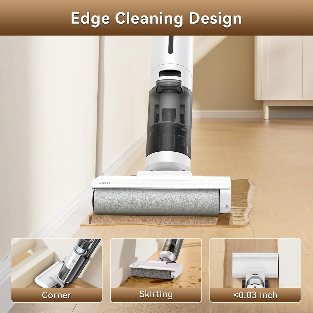 JONR ED12 Pro Max Wet Dry Vacuum Cleaner, 167��F Flashdry Self-Cleaning and 800ml Large Capacity Dirty Water Tank Smart Floor Cleaner