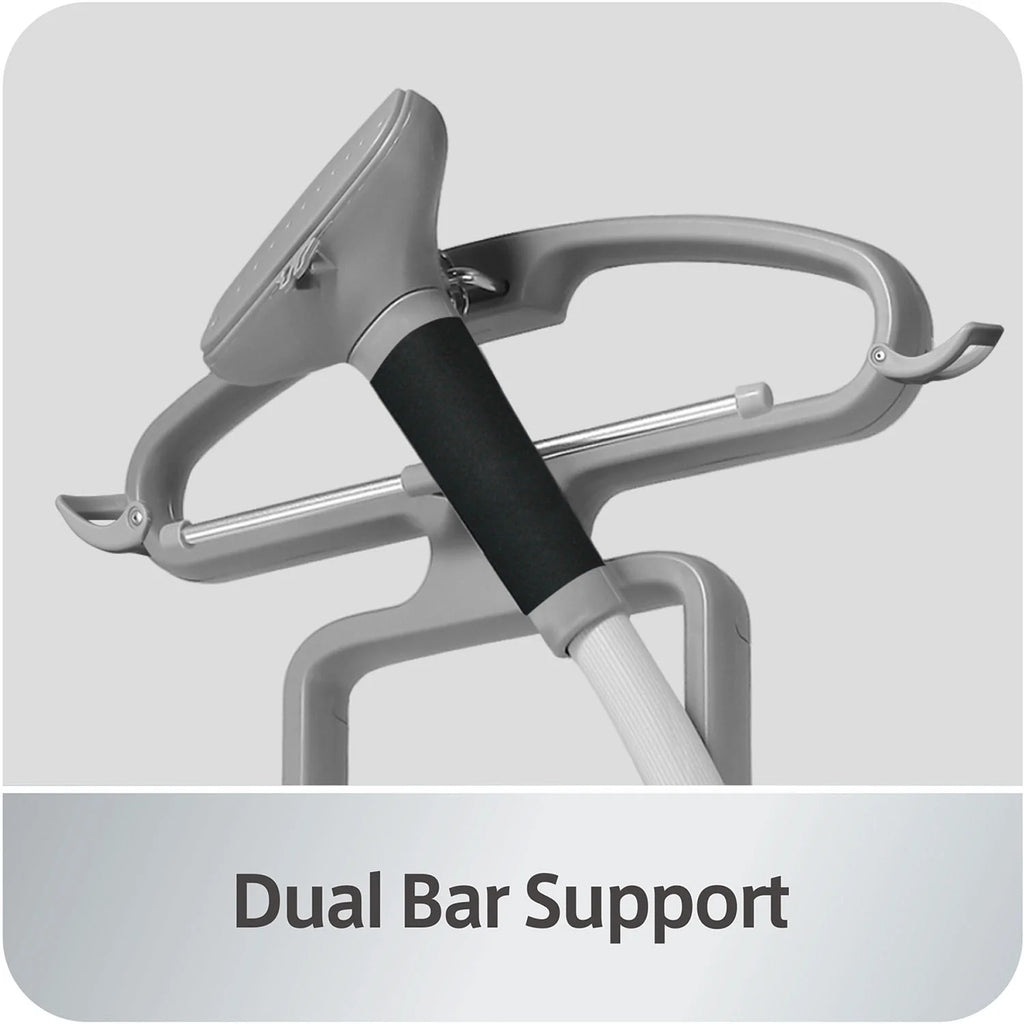SALAV? GS45-DJ Professional Series Dual Bar Garment Steamer with Foot Pedals, Silver