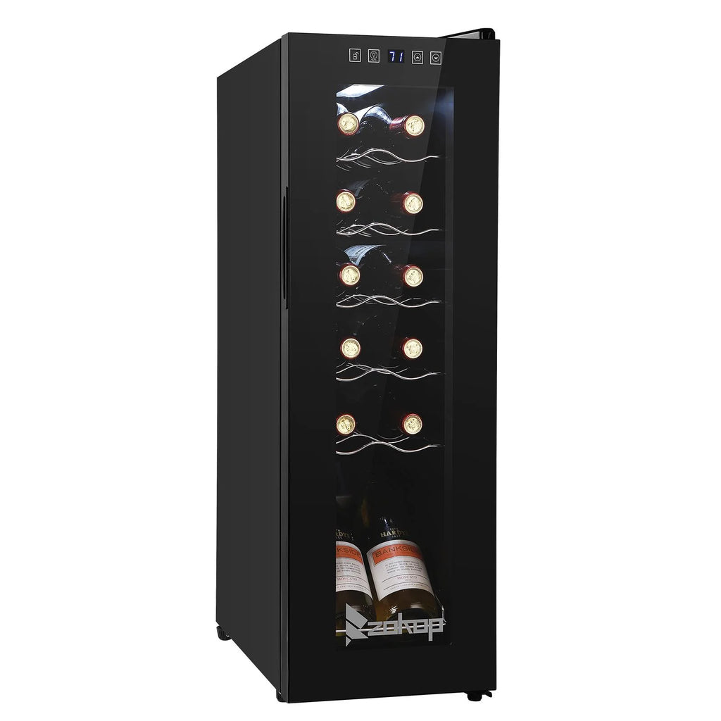 Ktaxon 18 Bottle Compressor Wine Cooler Freestanding Wine Fridge, Fast Cooling, Low Noise