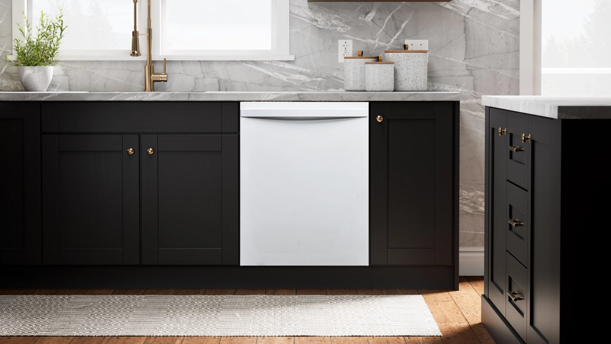 Kenmore Elite 24" Built-in Stainless Steel Tub Dishwasher, TotalFlex 3rd Rack, SmartWash, Energy Star Certified, White
