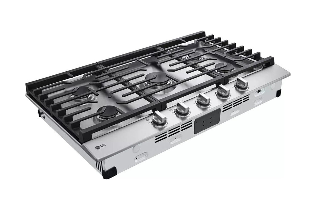 LG 36 Inch Gas Cooktop with 5 Sealed Burners Stainless Steel CBGJ3623S