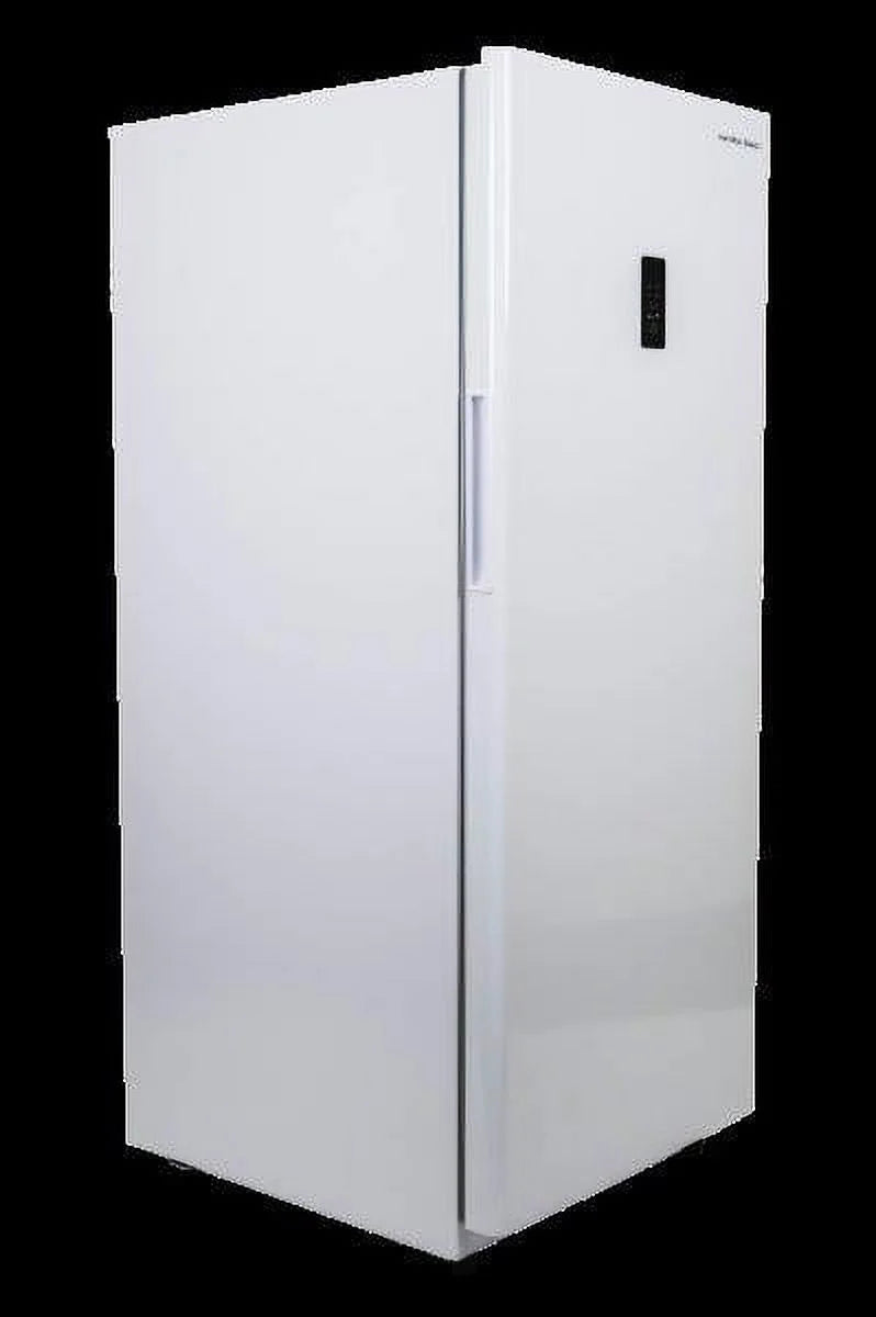 Hamilton Beach 17 cu. ft. Convertible Freezer Refrigerator, Upright Fridge Freezer with Electronic Temperature Control, Energy Efficient White Convertible Fridge - HBFRF1798, White
