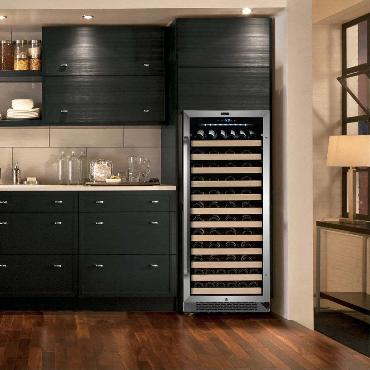 Whynter 24 inch Wine Cooler Refrigerator, 54 Bottle Wine Fridge with Stainless Steel Glass Door