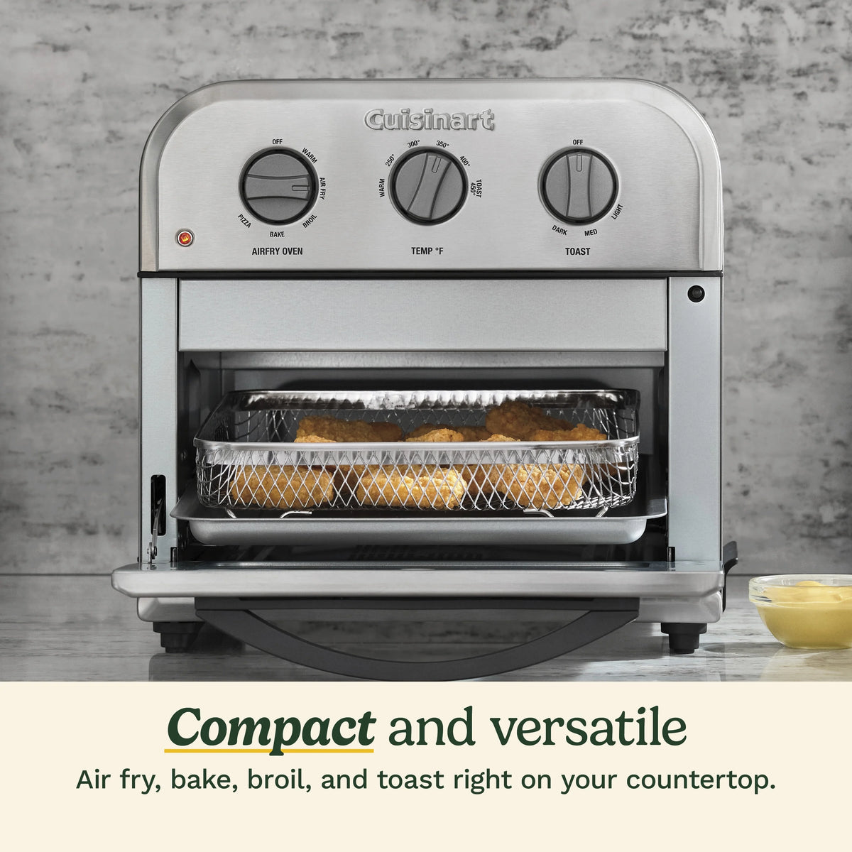 Cuisinart Compact Air Fryer Toaster Oven, Stainless Steel