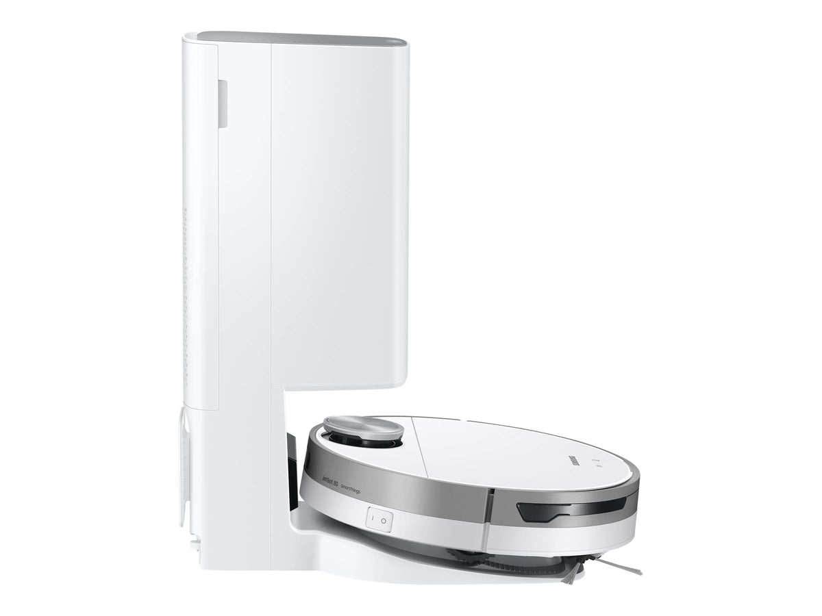SAMSUNG Jet Bot+ Robot Vacuum Cleaner with Clean Station, Automatic Emptying, 5-Layer Filtering, LIDAR Technology, Self-Emptying, Smart Mapping, Wi-Fi Connected, LIDAR Navigation, Mop Combo