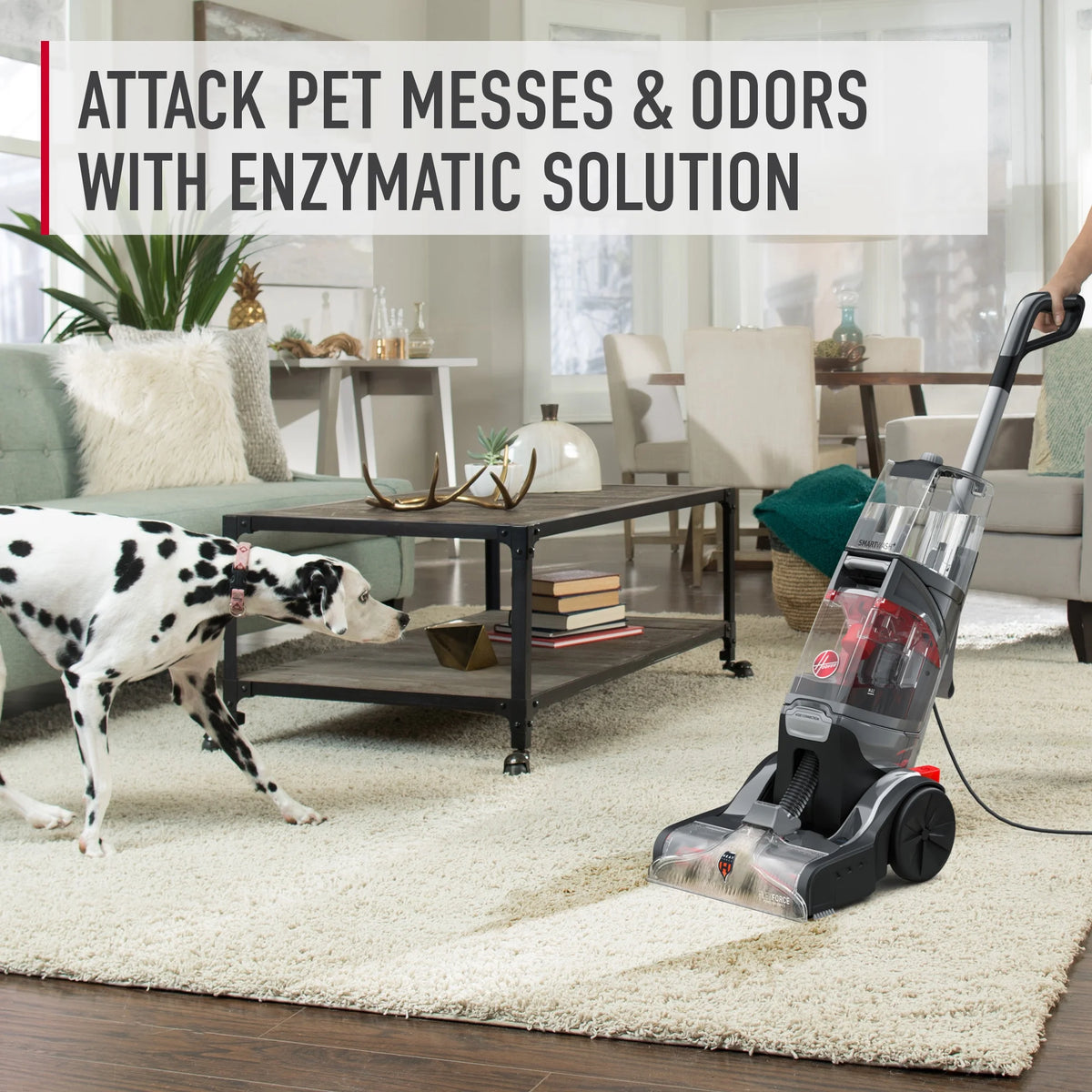 Hoover SmartWash Essentials Automatic Upright Carpet Cleaner Machine, for Carpet & Upholstery, Quick Dry Mode, Upholstery Tool Attachment, FH52110