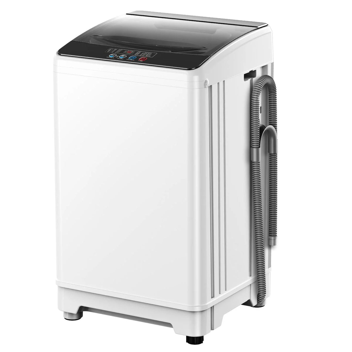 TABU Washer and Dryer Set, 19LBS Fully Automatic Washing Machine & 8.8LBS Clothes Dryer (White&White)