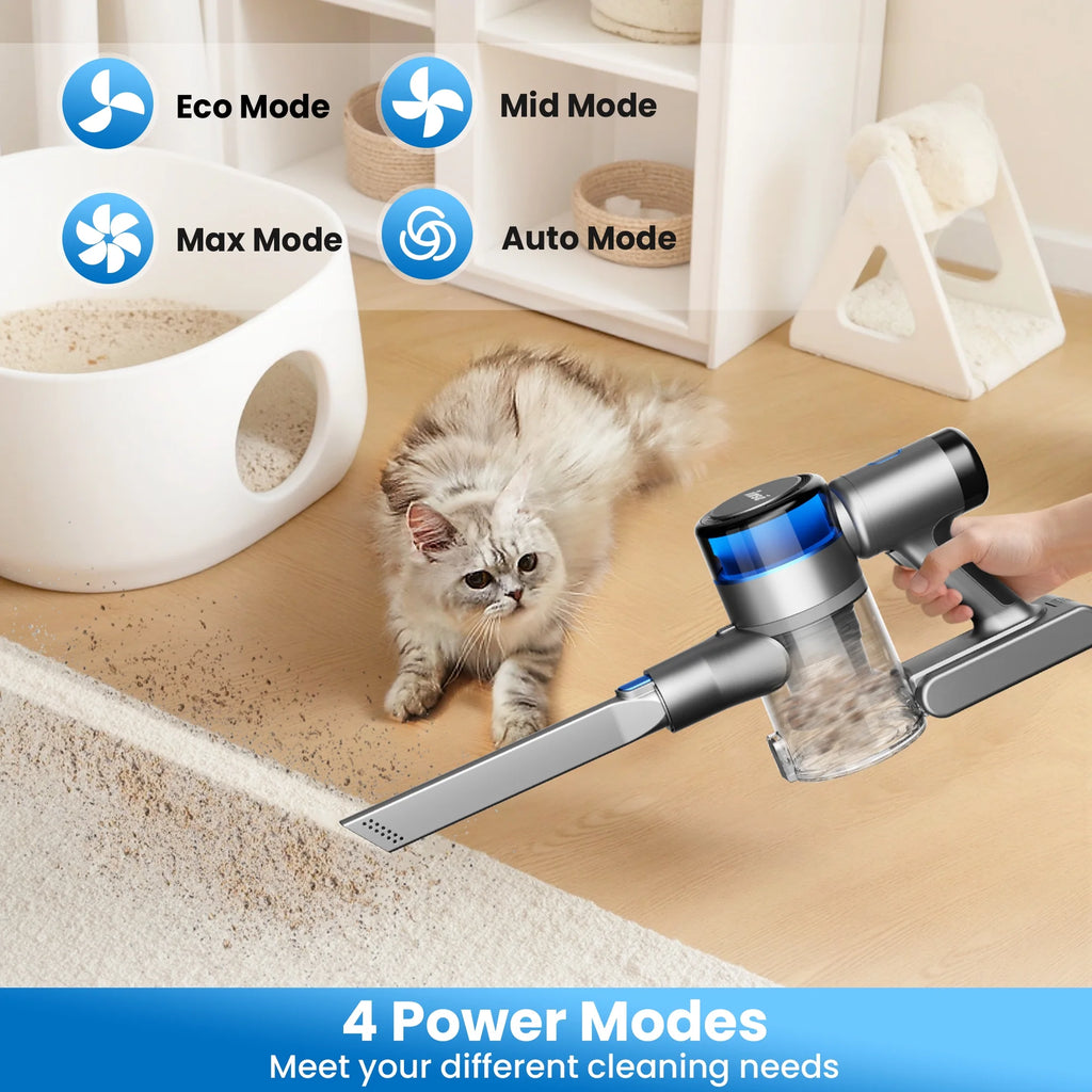 INSE Cordless Stick Vacuum Cleaner for Pet Hair Hard Floors Carpet, New S9X, 55 Mins Runtimes & 45 Kpa Powerful Suction