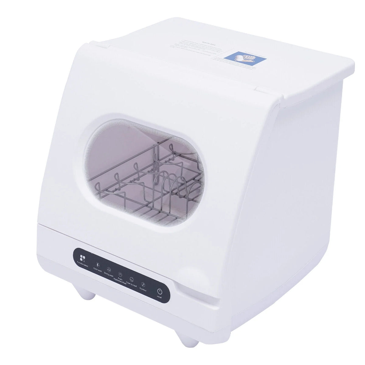 1200W Portable Countertop Mini Dishwasher Dish Washing Machine 5 Washing Program for cleaning dishes, vegetables, fruits
