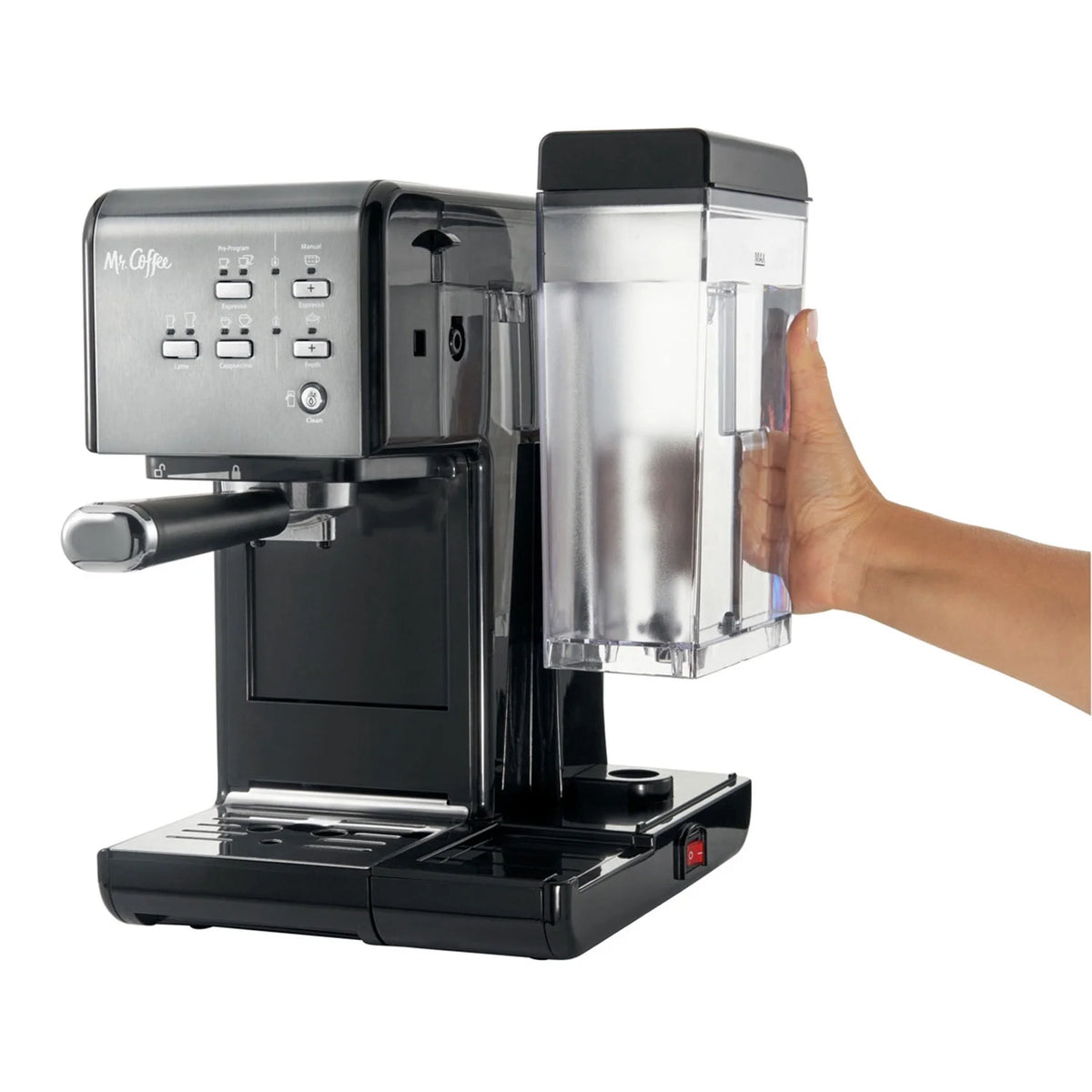 Mr. Coffee BVMC-EM7000DS 1 Touch 19 Bar Pump Programmable Espresso Maker Machine
