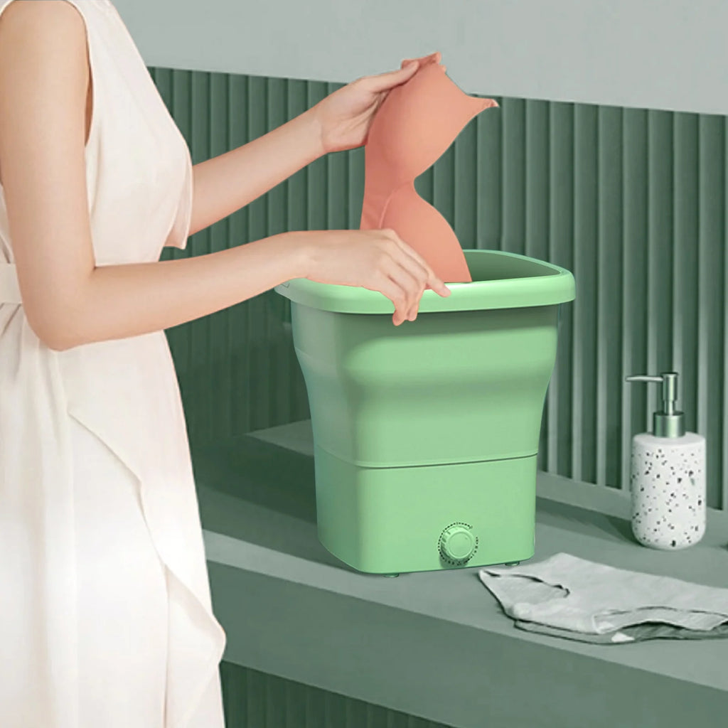 Portable Washing Machine,Mini Foldable Washer,25L Upgraded Large Capacity Foldable Washer, Deep Cleaning Of Underwear, Baby Clothes and Other Small Clothes,Suitable for Apartments, Dormitories, Hotel