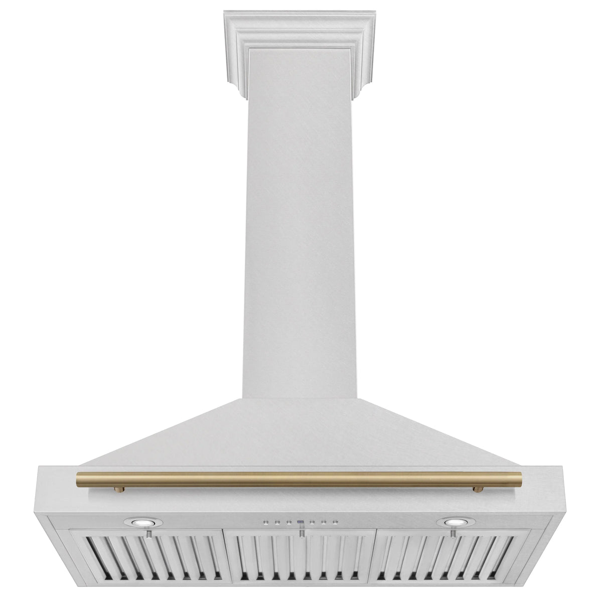 ZLINE 36 ZLINE Autograph Edition DuraSnow Stainless Steel Range Hood with DuraSnow and Gold Handle (KB4SNZ-36-G)