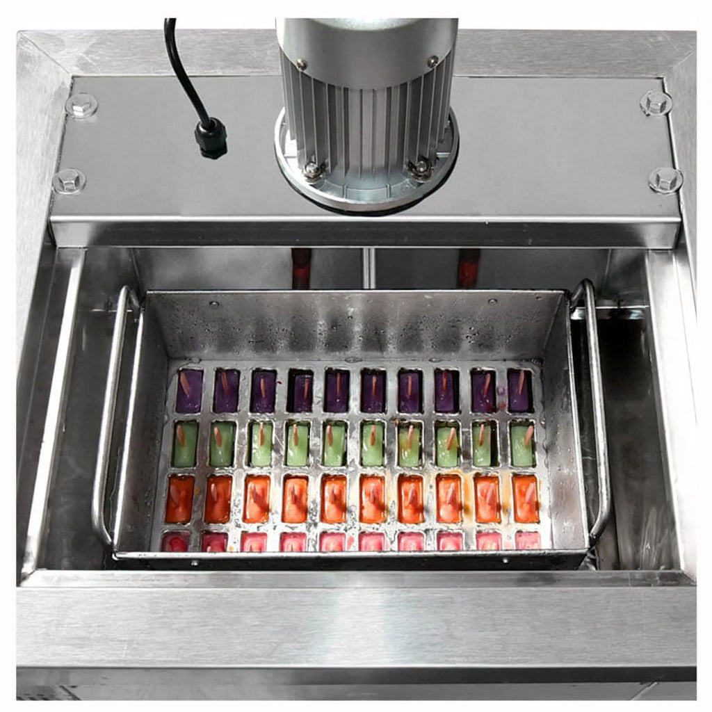 Kolice Commercial Popsicle Ice Cream Machine,Ice Bars Machine, Ice Pops Maker-Included 1 Stainless Steel Mold Set