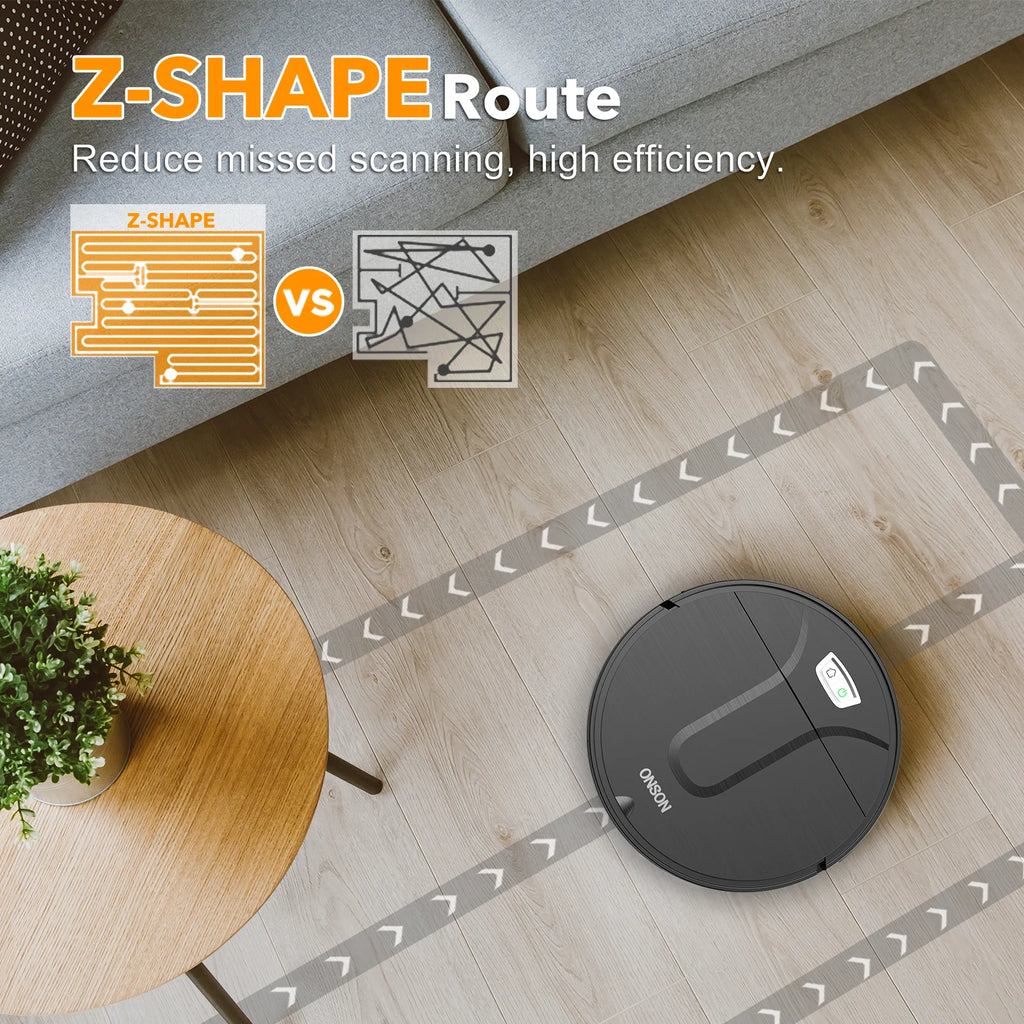 GOOVI By ONSON Robot Vacuum Cleaner, 3500Pa Powerful Suction with App/Wi-Fi/Alexa for Hard Floor