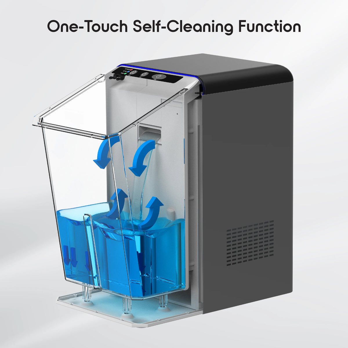 Ionchill QuickCube 3L Capacity Nugget Ice Maker, Stainless Steel