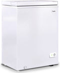 TABU Chest Freezer, 10.0 Cu ft Deep Freezer with Removable Basket, Adjustable Temperature, Compact Freezer with Top Open Door (White)