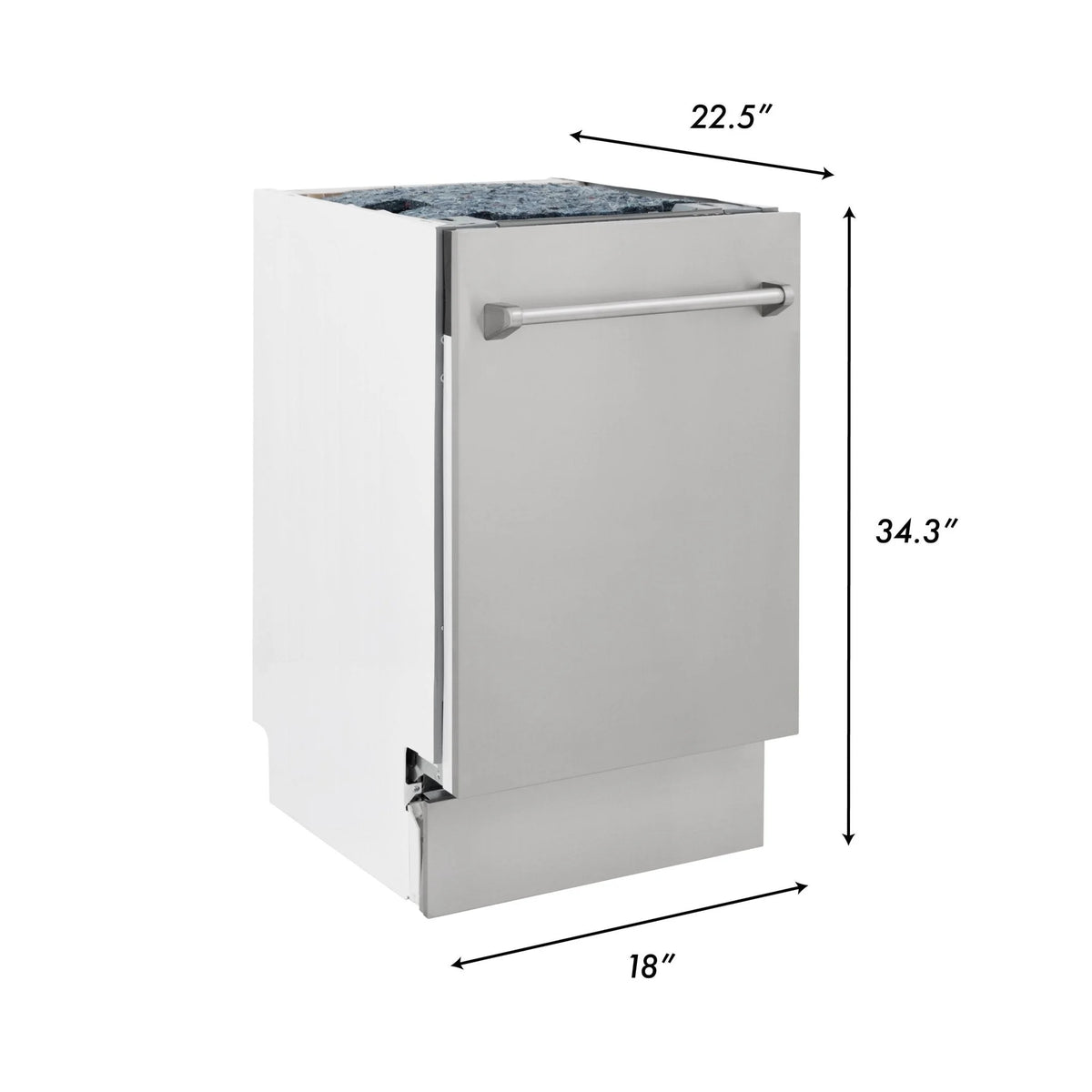 ZLINE KITCHEN AND BATH DWVWM18 built in dishwasher