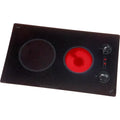 Kenyon B41591 Mediterranean Series Large 2-burner Cooktop- black with analog control- 6 .50 & 8 inch 208V UL