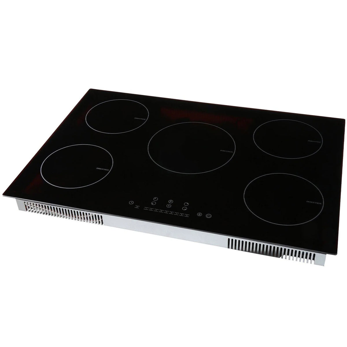 Choco Moon Induction Cooktop 5 Burners, 30'' Stove Top, Built-in Magnetic 9200W, 9 Heat Levels, LED Touch Screen, Child Lock, Over-Temp Protection, Easy Cooking