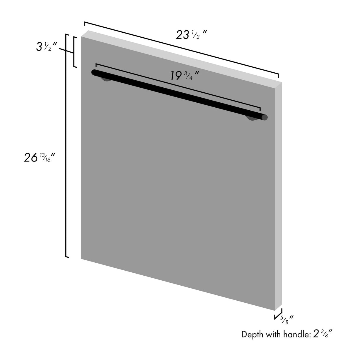 Zline Dw-H-24 24" Wide 20 Place Setting Energy Star Rated Built-In Top Control Dishwasher