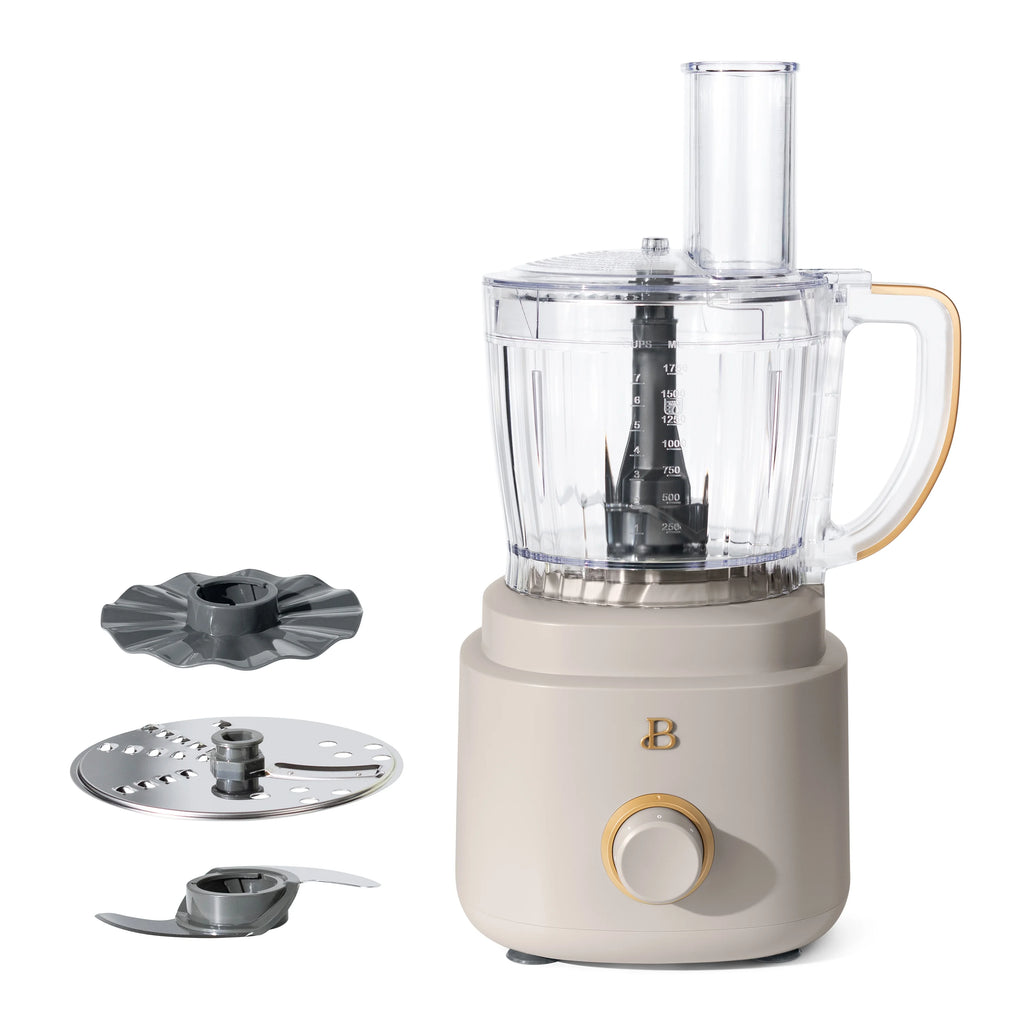 Beautiful 10-Cup Food Processor with Accessories, White Icing by Drew Barrymore