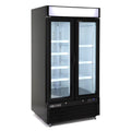 Maxx Cold 36 cuft Double Door Freezer, Black Exterior, Swinging Doors