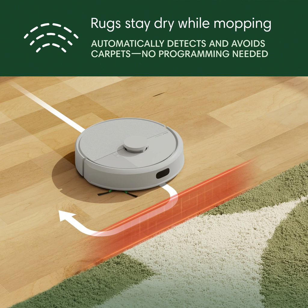 iRobot Roomba 1010 Combo Robot Vacuum & Mop, 2 in 1 for Carpet & Hard Floors, Self-Charging, Intense Power-Lifting Suction, Avoids Mopping Carpets, LiDAR Navigation, Model# Y311620