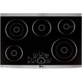 LG Studio LSCE305ST Studio 30 inch Stainless 5 Burner Electric Cooktop