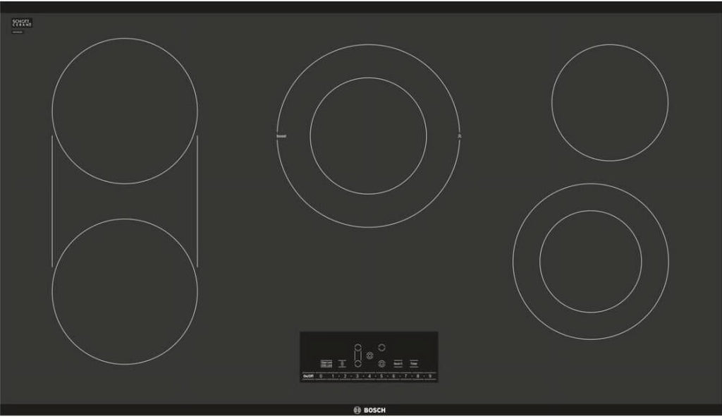 Bosch NET8668UC 36 inch Black Built-In Electric Cooktop